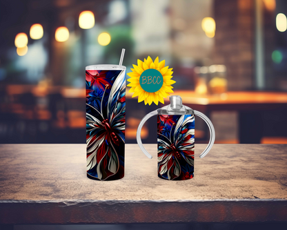 Patriotic Butterfly Tumbler