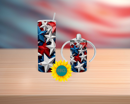 3D Stars Tumbler