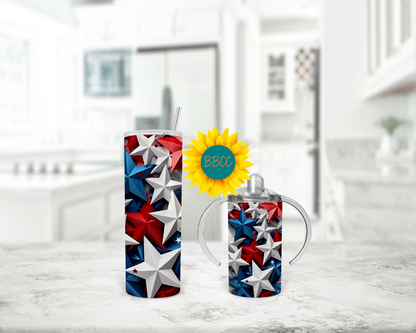 3D Stars Tumbler