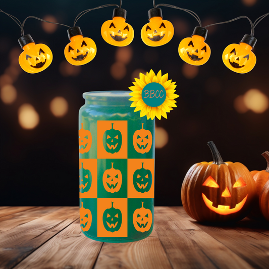 Grin Grid Glow Tumbler