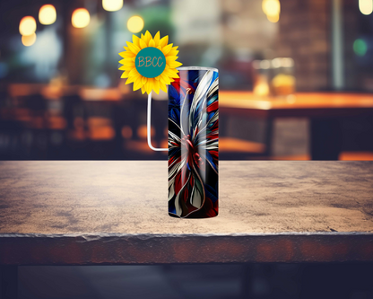 Patriotic Butterfly Tumbler
