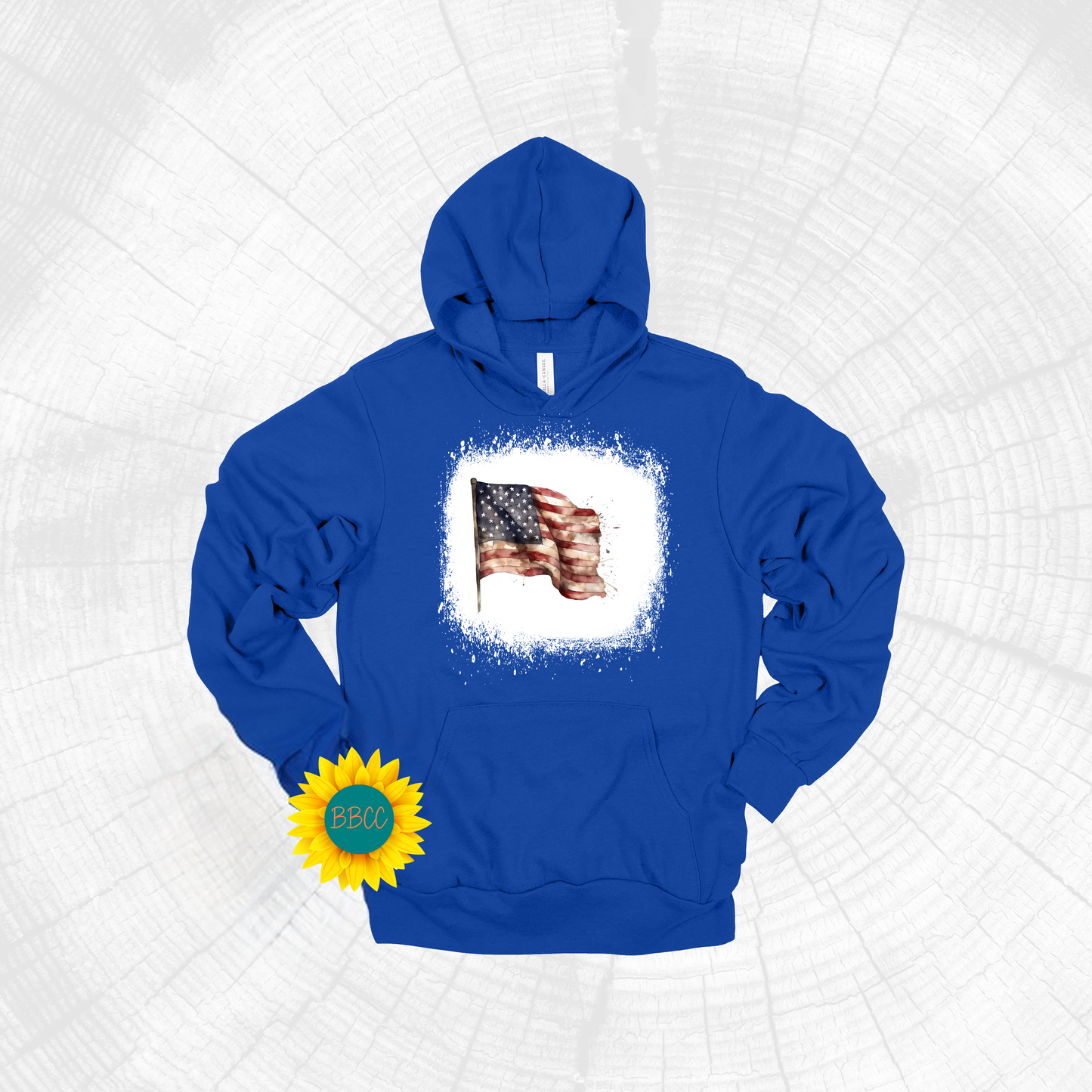Adult Waving Flag Hoodie