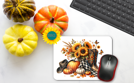 Cowgirl Harvest Bloom Mouse Pad