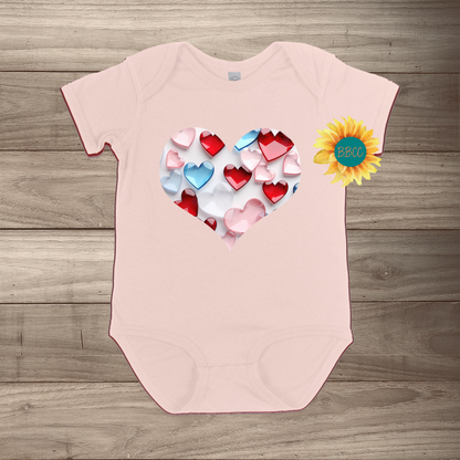 Heart Full of Hearts Short Sleeve Romper