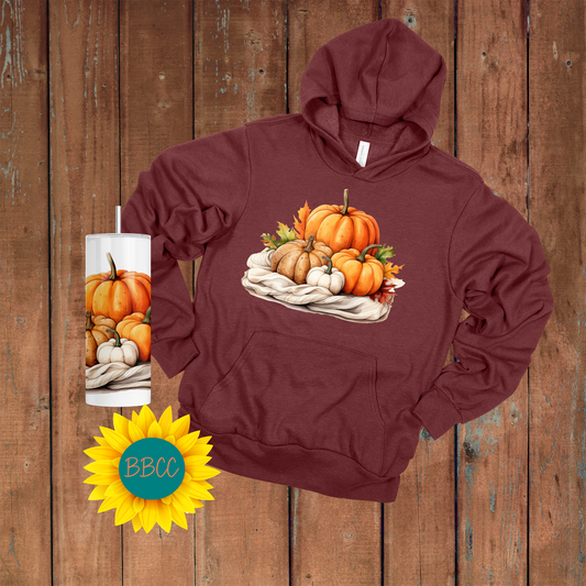 Adult Pumpkins Hoodie & Tumbler Bundle