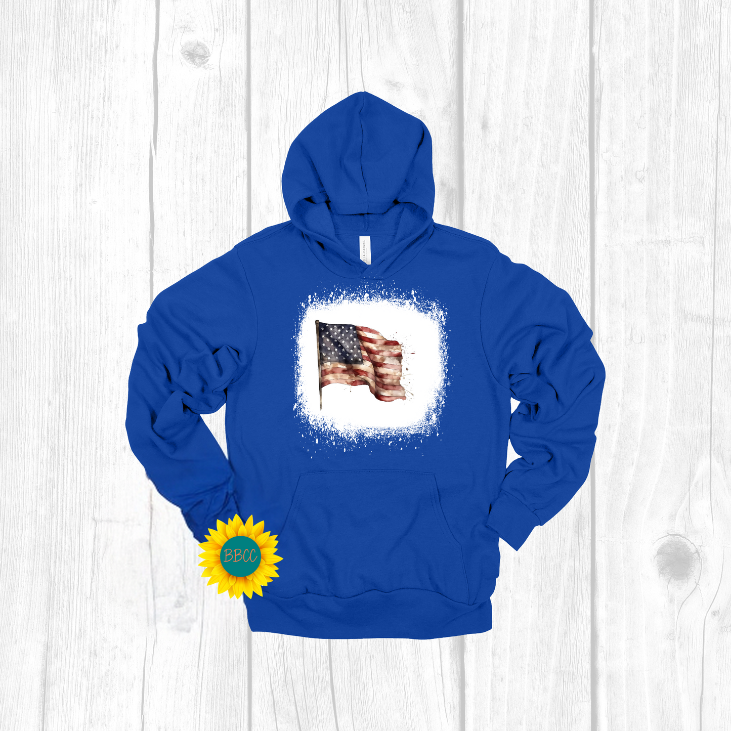 Adult Waving Flag Hoodie