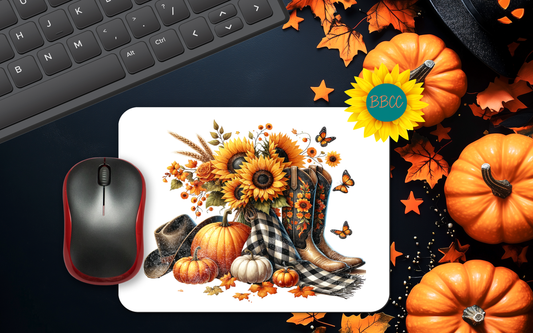 Cowgirl Harvest Bloom Mouse Pad