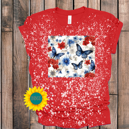 Butterfly with Flowers T-Shirt