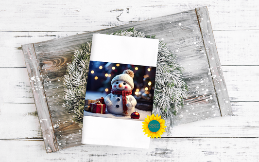Snowman Tea Towel