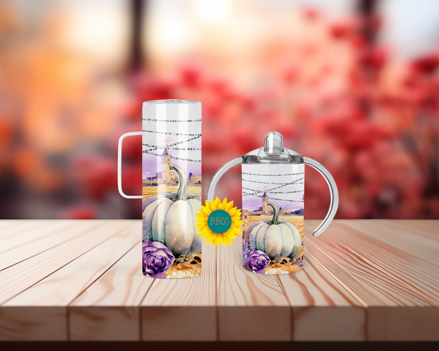 Purple Pumpkins Tumbler