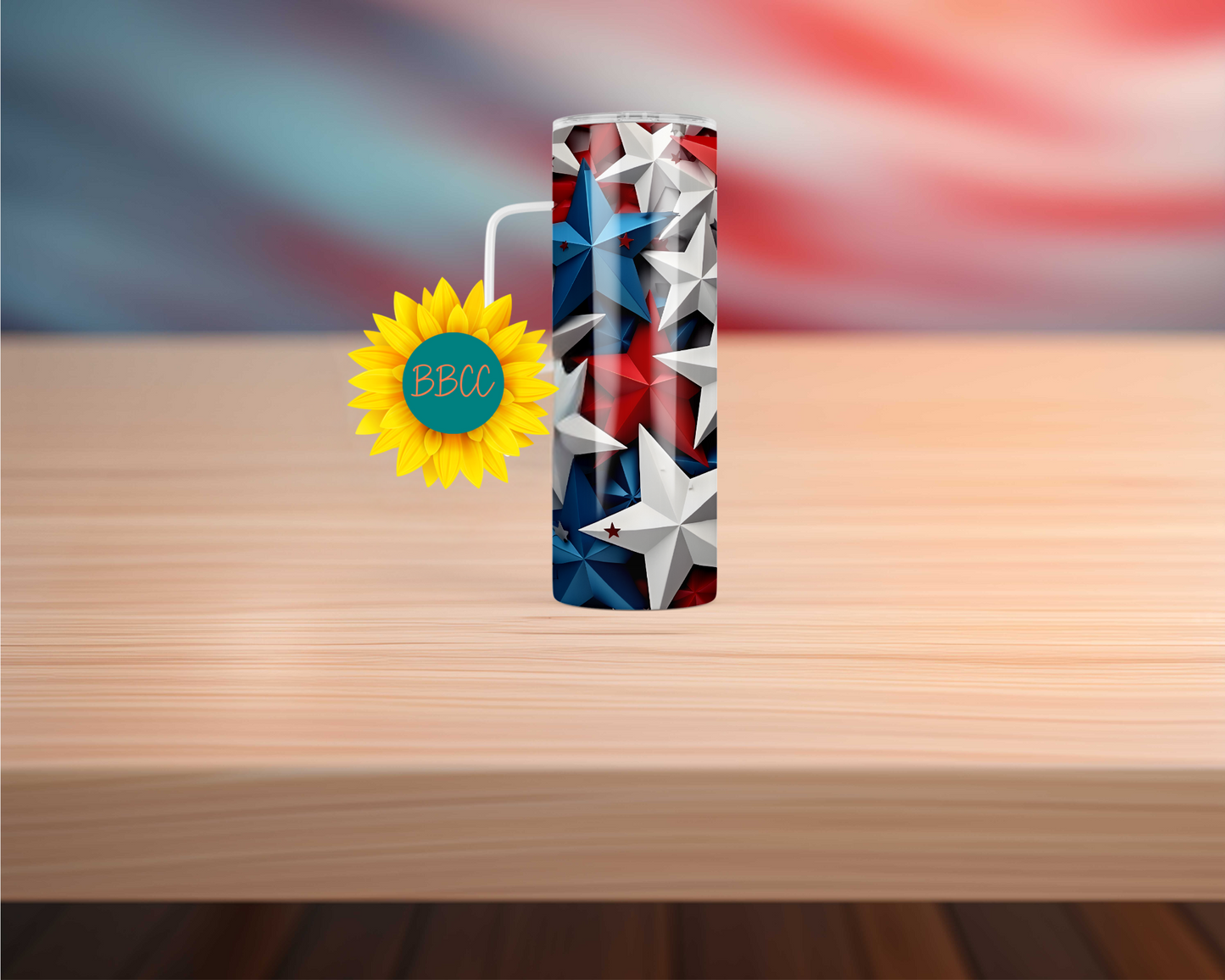 3D Stars Tumbler