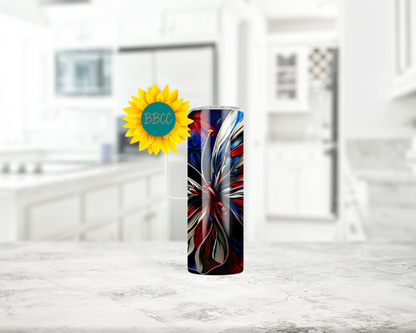 Patriotic Butterfly Tumbler