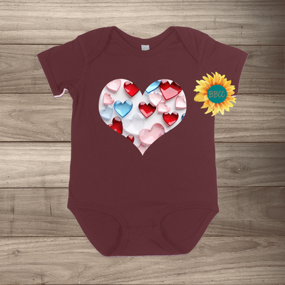 Heart Full of Hearts Short Sleeve Romper