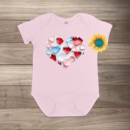Heart Full of Hearts Short Sleeve Romper