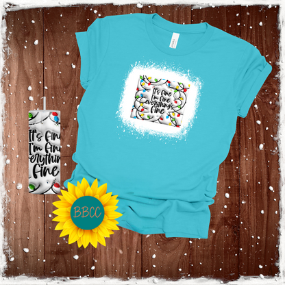 Everything's Fine Tumbler & T - Shirt Bundle