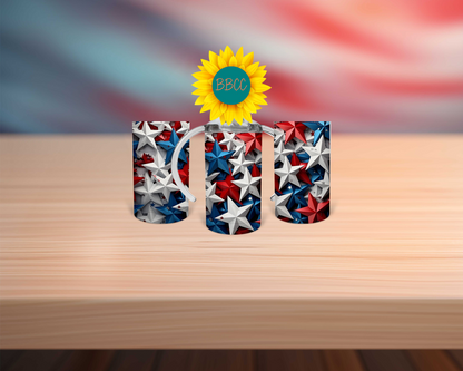 3D Stars Tumbler