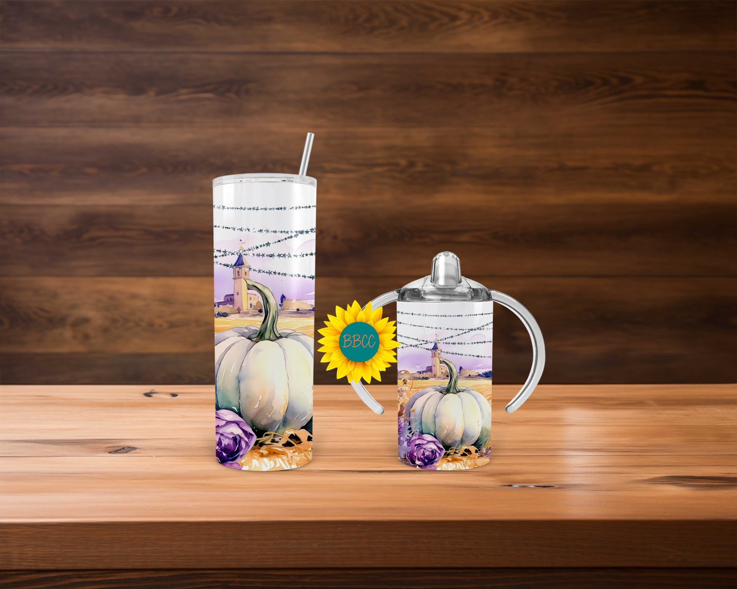 Purple Pumpkins Tumbler