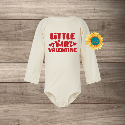 Little Mr Valentine Long Sleeve Jumpsuit