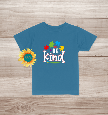 Toddler Autism Awareness Be Kind T-Shirt