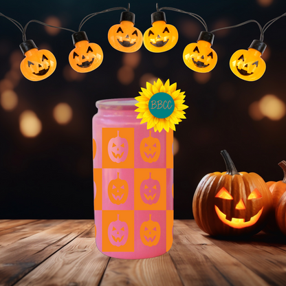 Grin Grid Glow Tumbler