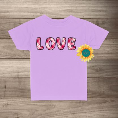 Plaid Love T-Shirt