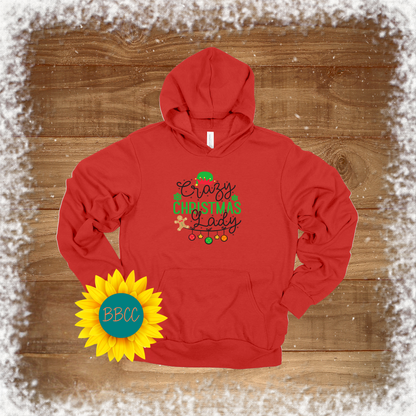 Crazy Christmas Lady Hoodie