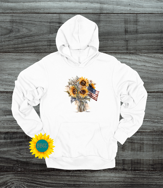 Adult Sunflowers Hoodie