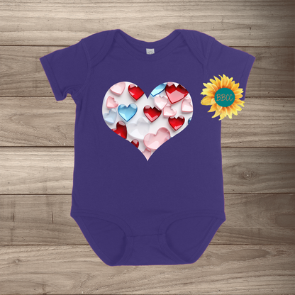 Heart Full of Hearts Short Sleeve Romper