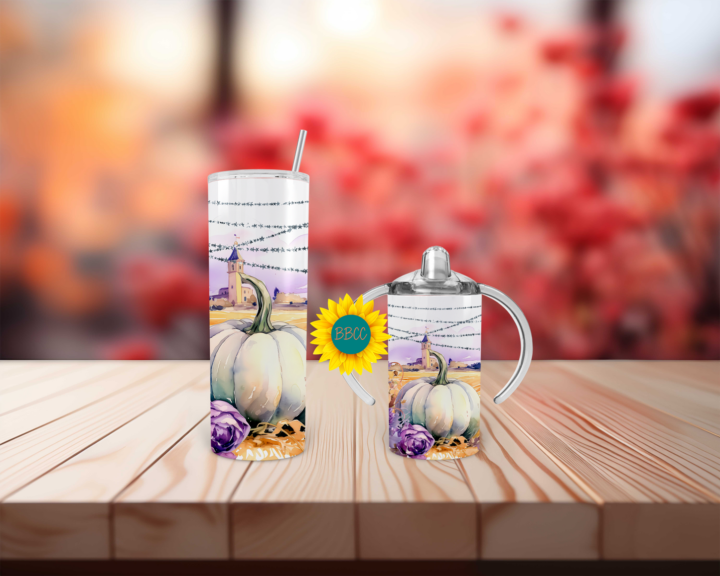 Purple Pumpkins Tumbler