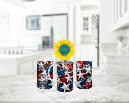 3D Stars Tumbler
