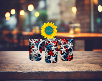 3D Stars Tumbler