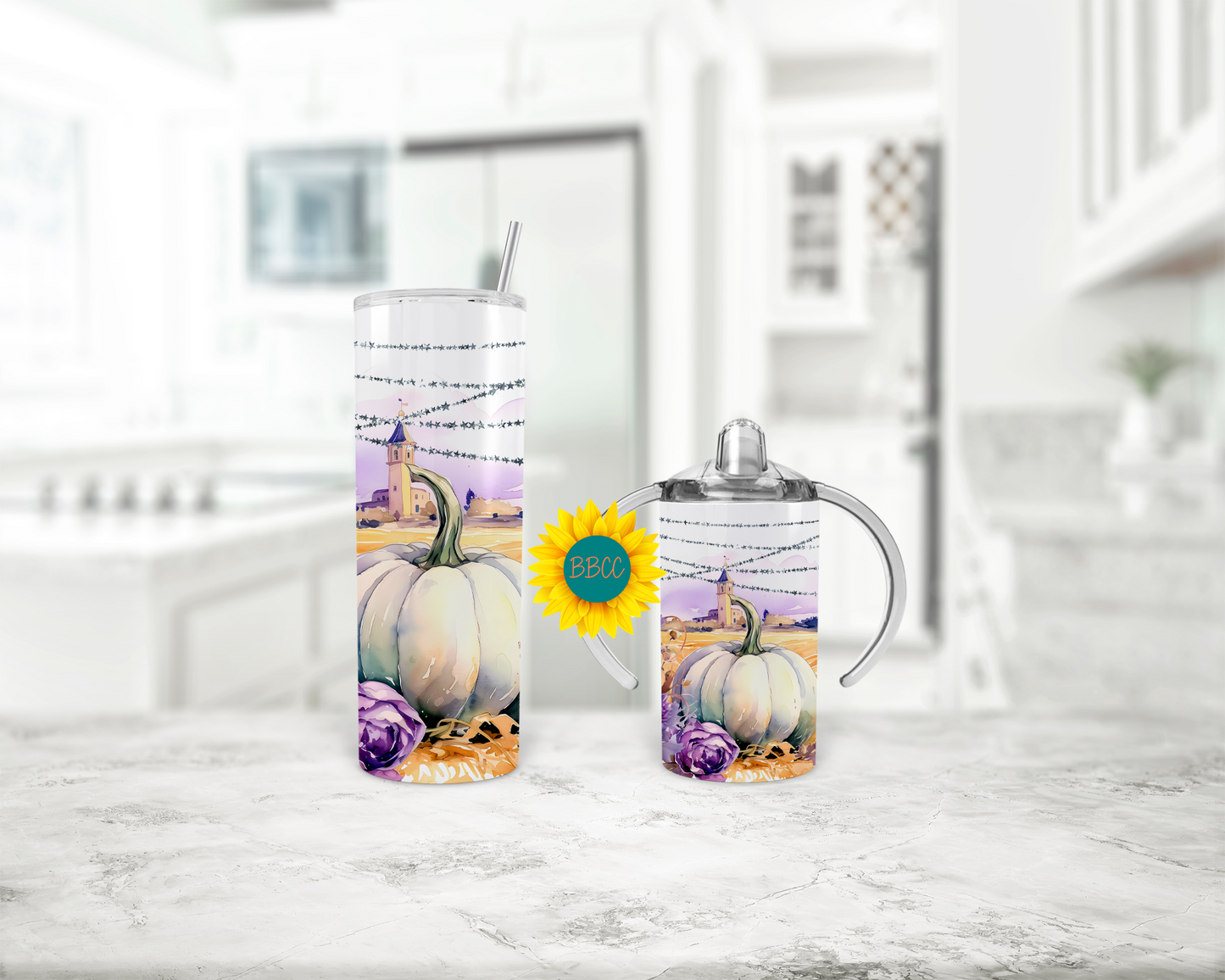 Purple Pumpkins Tumbler