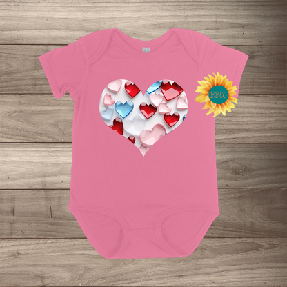 Heart Full of Hearts Short Sleeve Romper