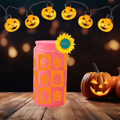 Grin Grid Glow Tumbler