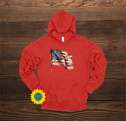 Adult Waving Flag Hoodie