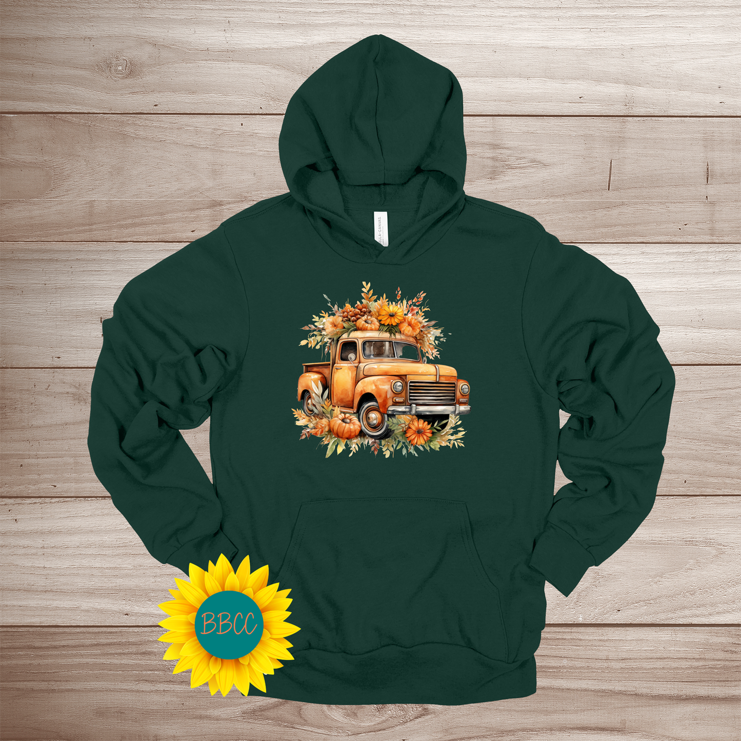 Sunflower Truck Hoodie