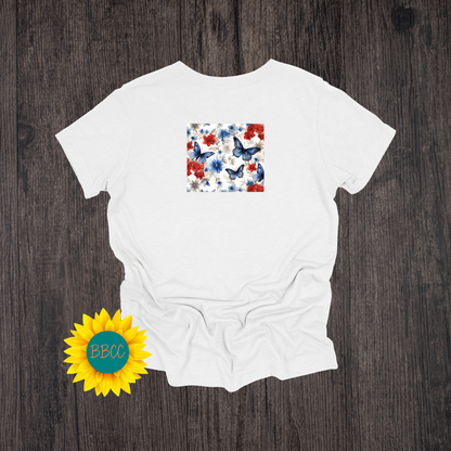 Butterfly with Flowers T-Shirt