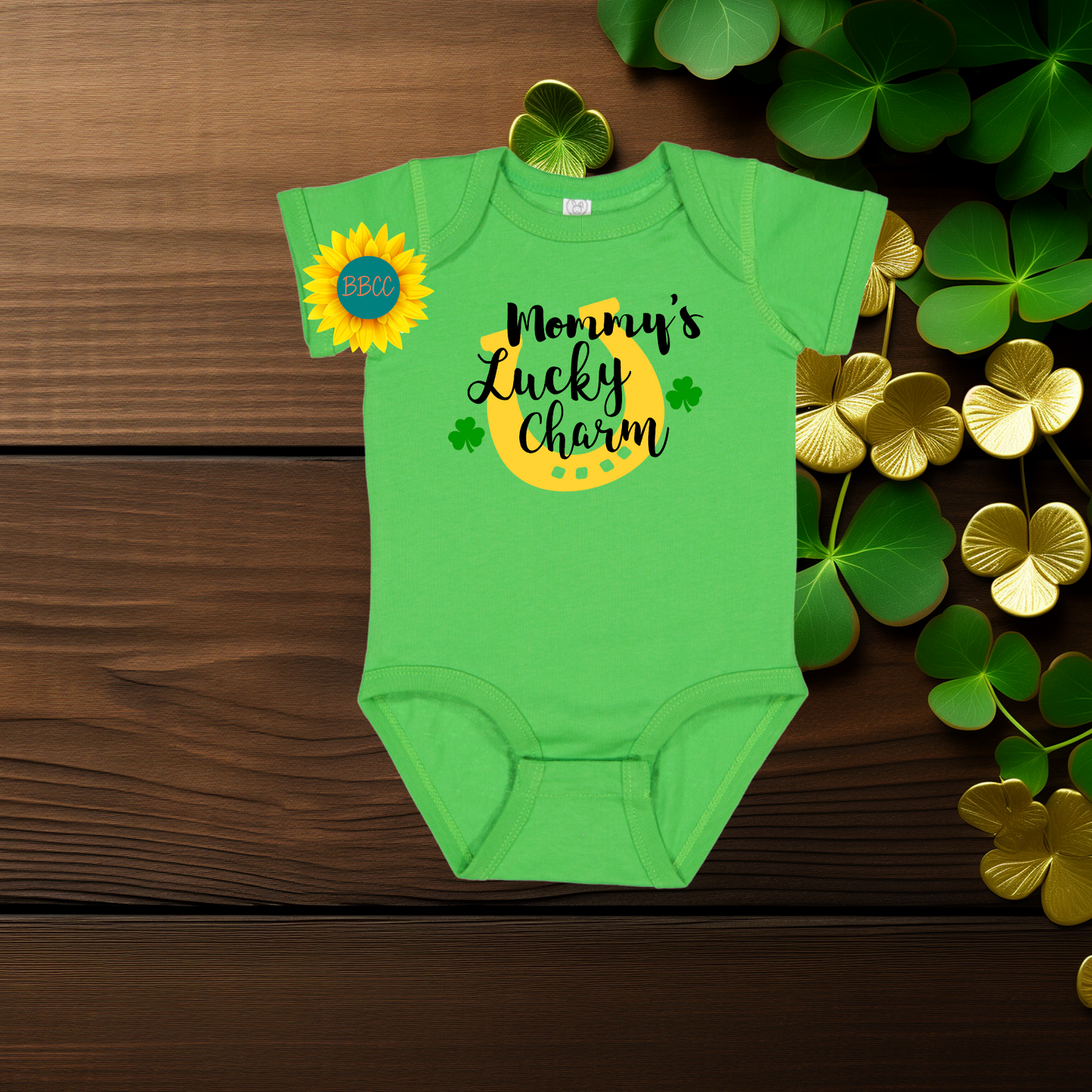 Baby Mommy's Lucky Charm Baby Romper – St. Patrick’s Day