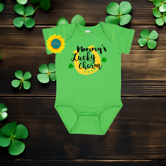 Baby Mommy's Lucky Charm Baby Romper – St. Patrick’s Day