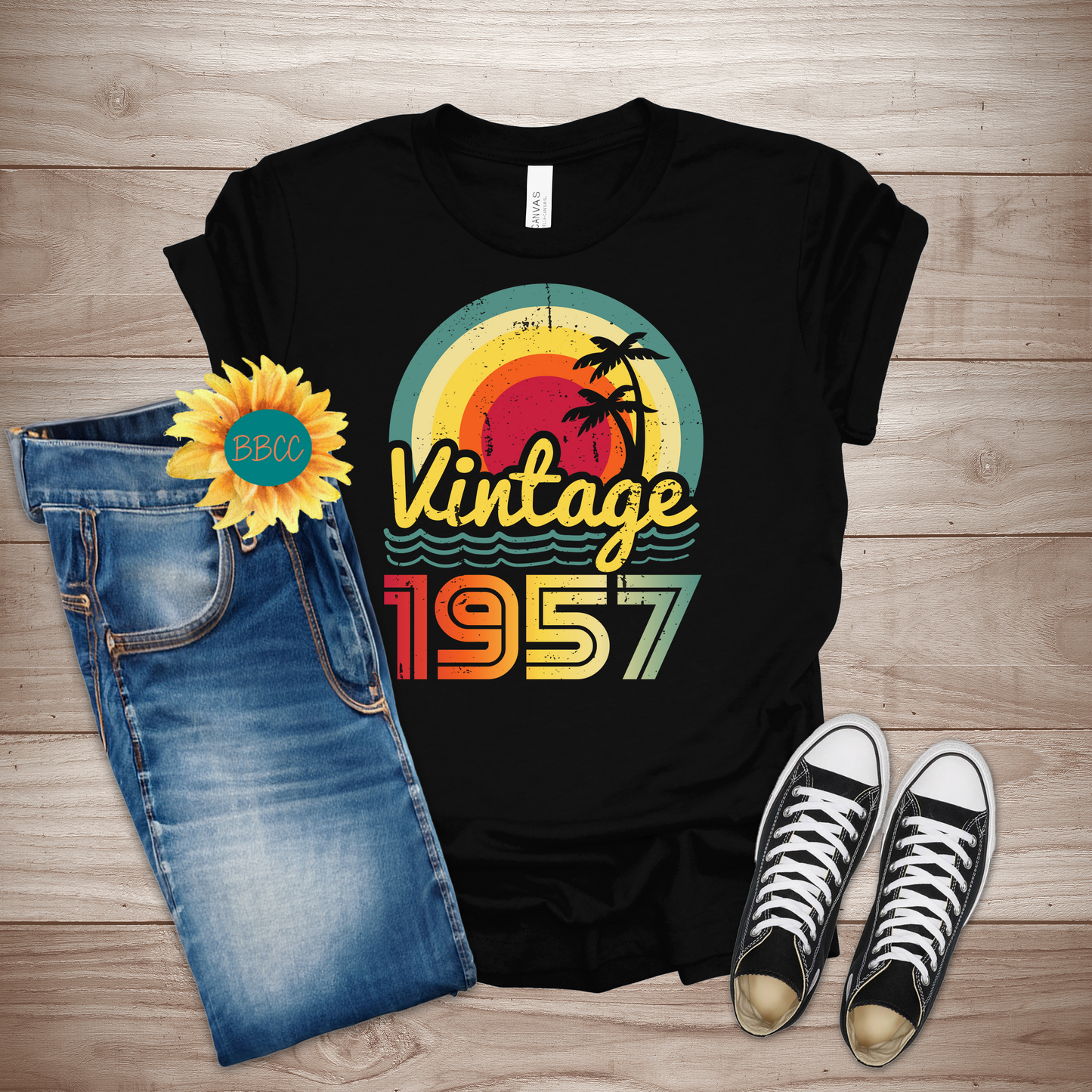 Vintage 1957 Adult T-Shirt
