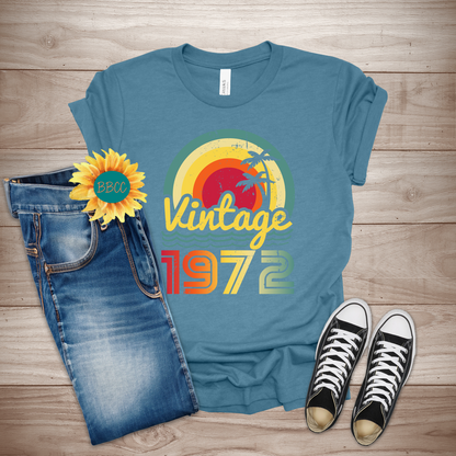 Vintage 1972 Adult T-Shirt