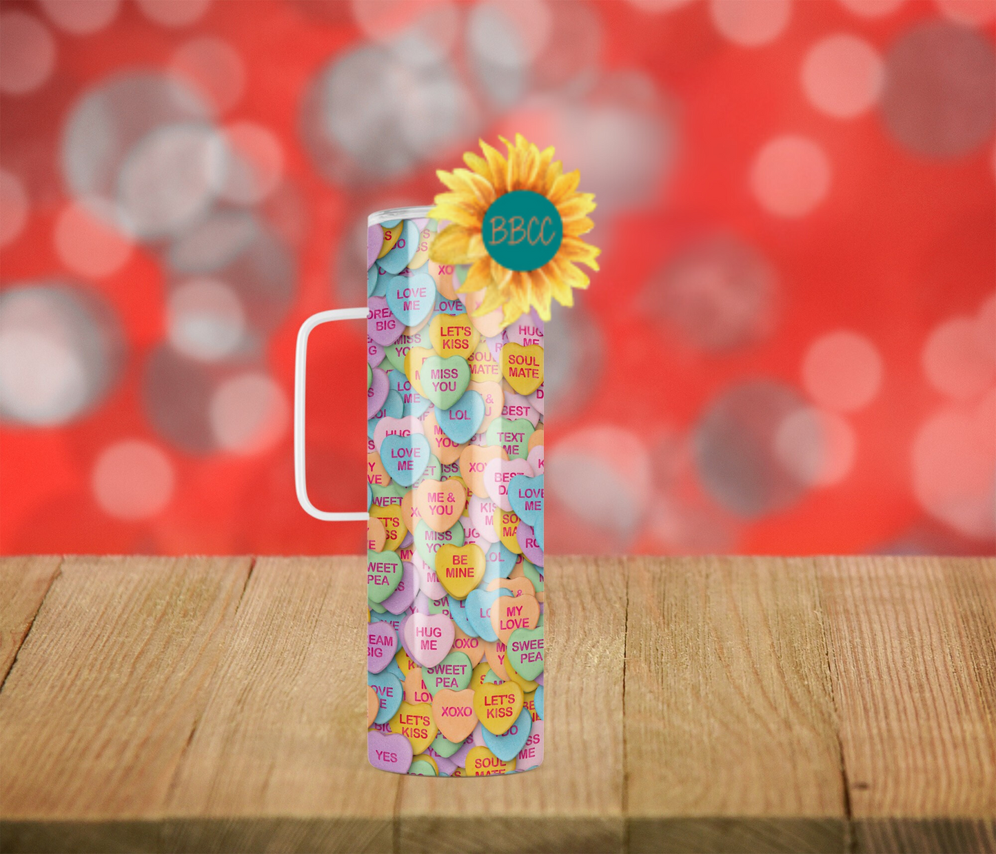 Candy Hearts Tumbler