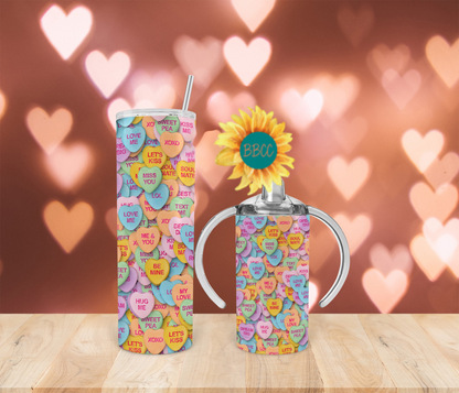 Candy Hearts Tumbler