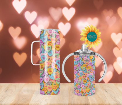 Candy Hearts Tumbler