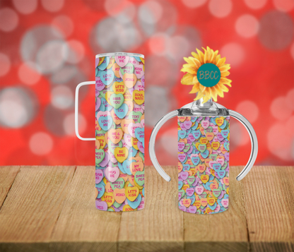 Candy Hearts Tumbler