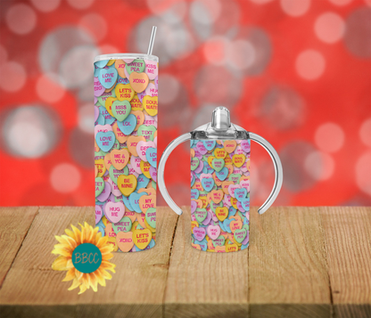Candy Hearts Tumbler
