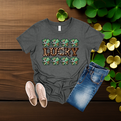 Youth Lucky Lights Shamrock St. Patrick’s Day T-Shirt