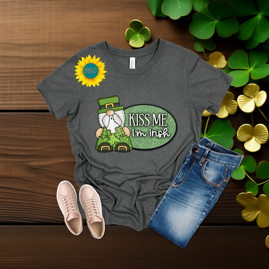 Youth Kiss Me I’m Irish Gnome T-Shirt