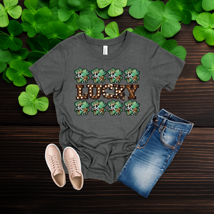 Youth Lucky Lights Shamrock St. Patrick’s Day T-Shirt