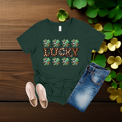 Youth Lucky Lights Shamrock St. Patrick’s Day T-Shirt